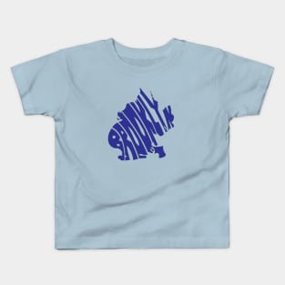 Brooklyn Blue Map Kids T-Shirt